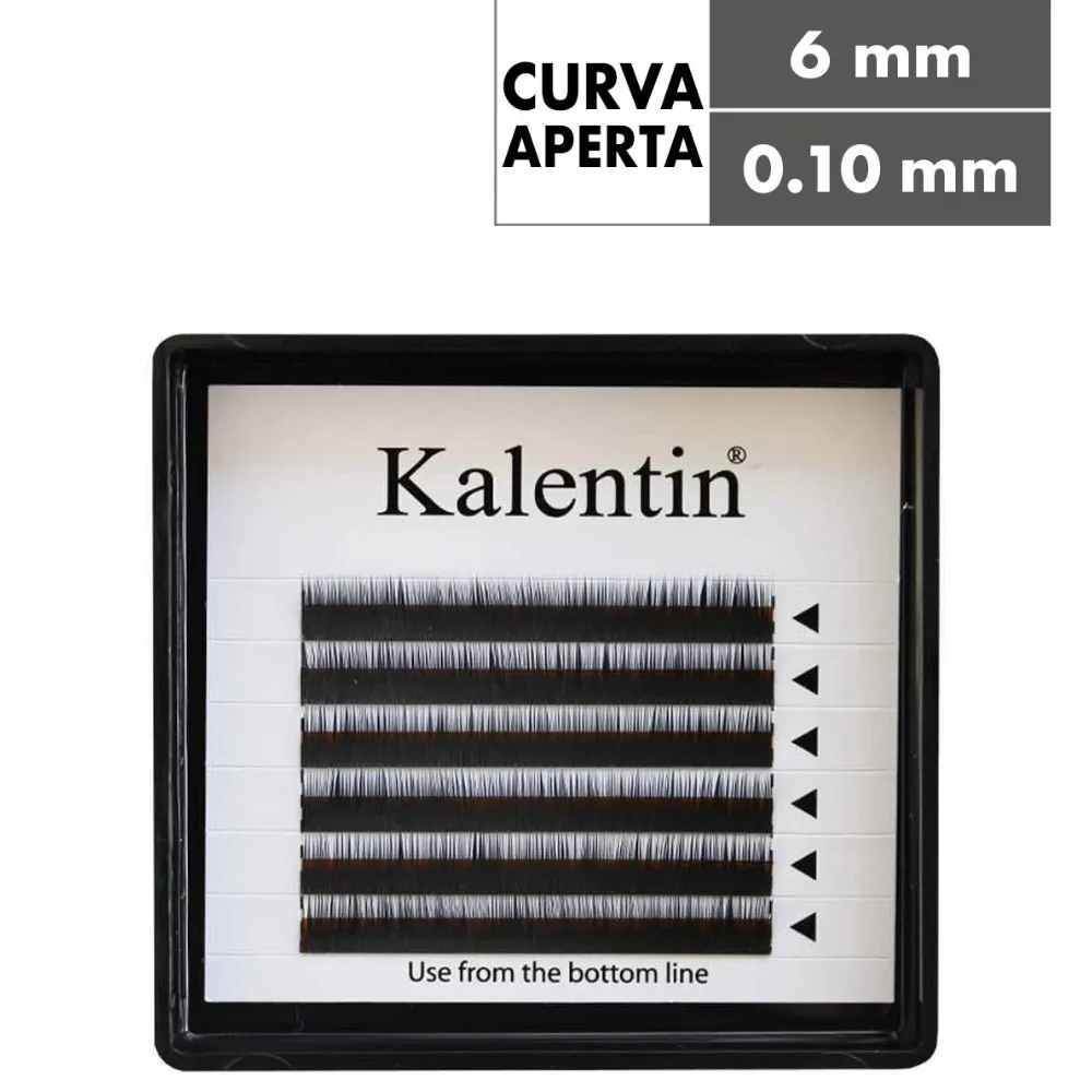 Kalentin Extensión de Cejas Curl I Black 6mm